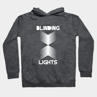 Blinding Lights, white Hoodie